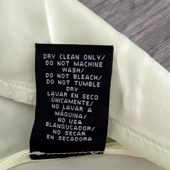 Maree Pour TOI Womens Double V Neck Silk Tank Light Green Size 18 - Picture 8 of 8